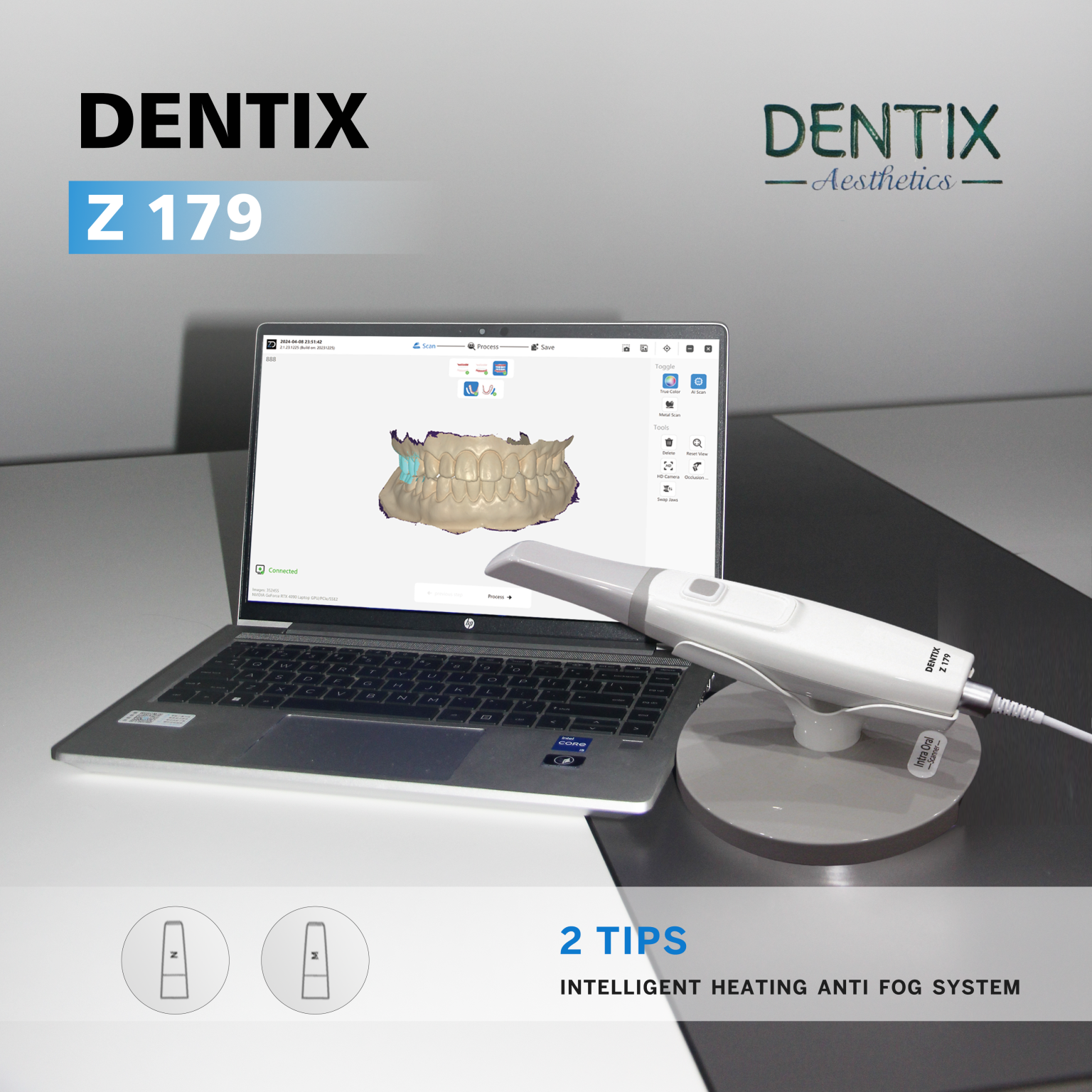 DENTIX Z179 Intraoral Scanner with software display